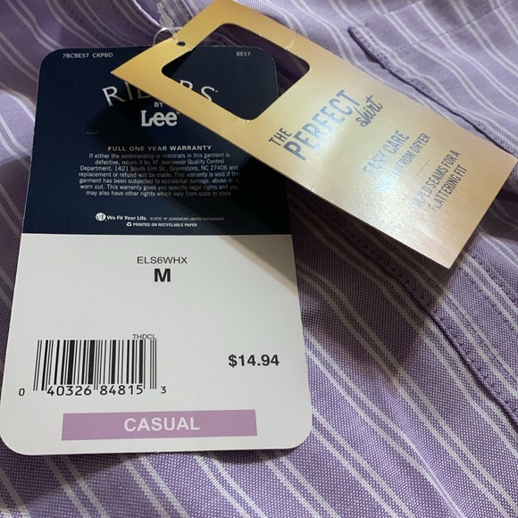 Women casual shirt medium light purple - Picture 7 of 7